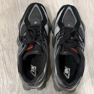 New Balance Black and Gray Mesh Athletic Sneakers